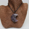 Amethyst Tree of Life Crescent Moon Necklace