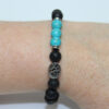 Leaf Turquoise Lava Stone Bracelet