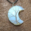 Opalite Tree of Life Crescent Moon Necklace - Image 3