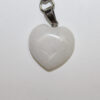 Quartz Crystal Heart Keychain