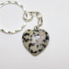 Dalmatian Jasper Heart Keychain - Image 3