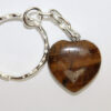 Tiger's Eye Heart Keychain - Image 3
